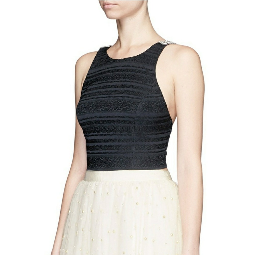 XSOLDX Karla Embellished Crop Top
